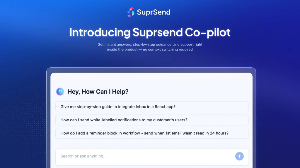 SuprSend AI Copilot