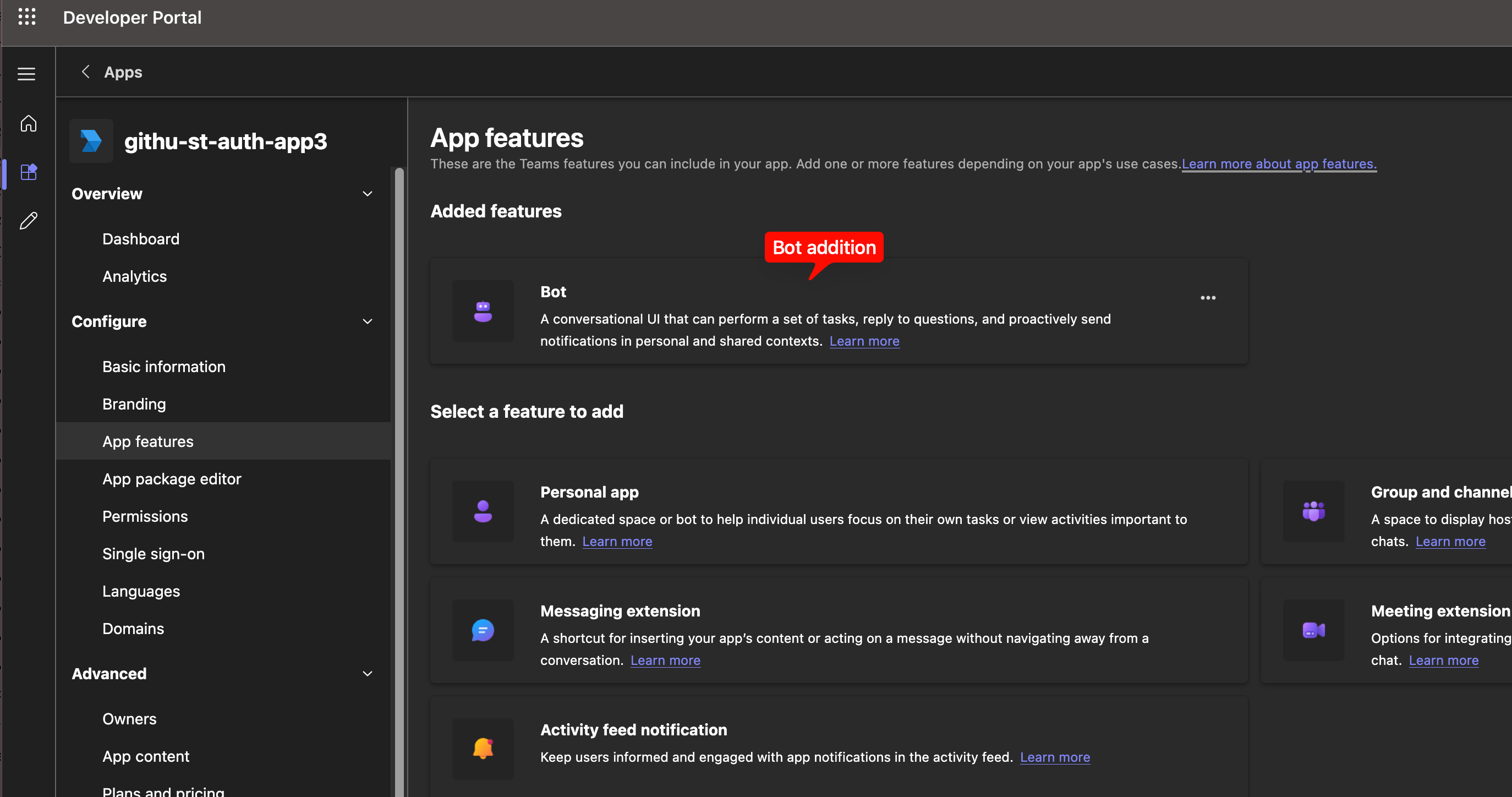 Attach the newly created bot; Application client ID is filled in automatically