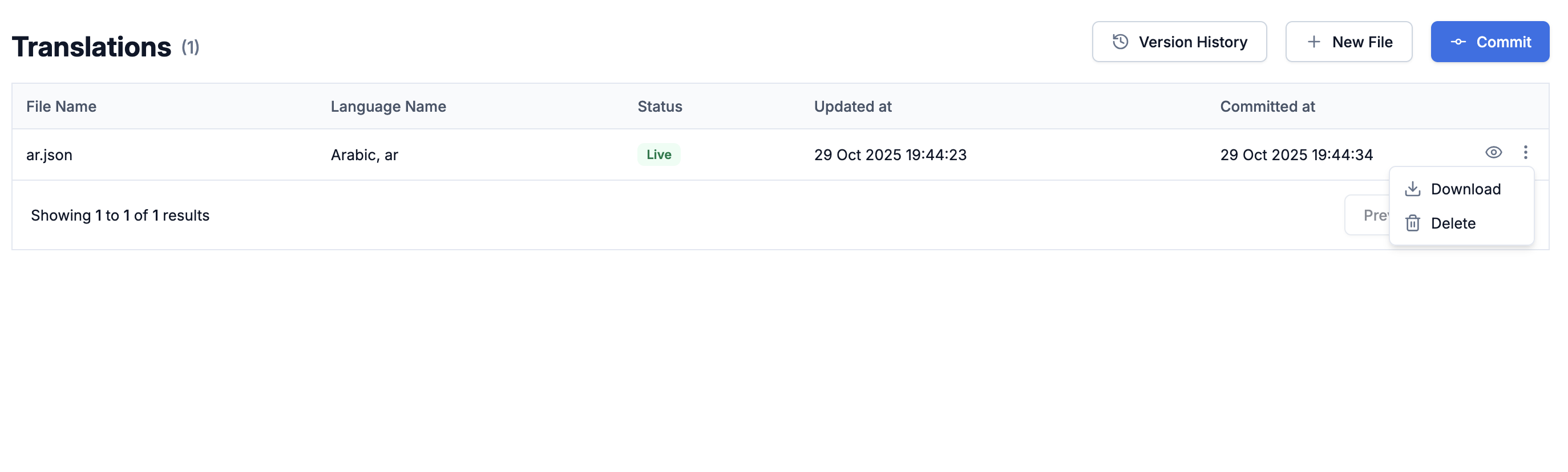 Download translation file