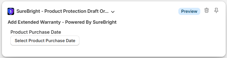 Product Purchase Date Selection