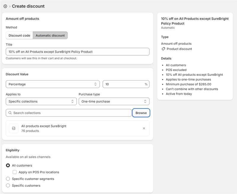Surebright-Discount-Step-1 Surebright-Sales-channel-Step-1