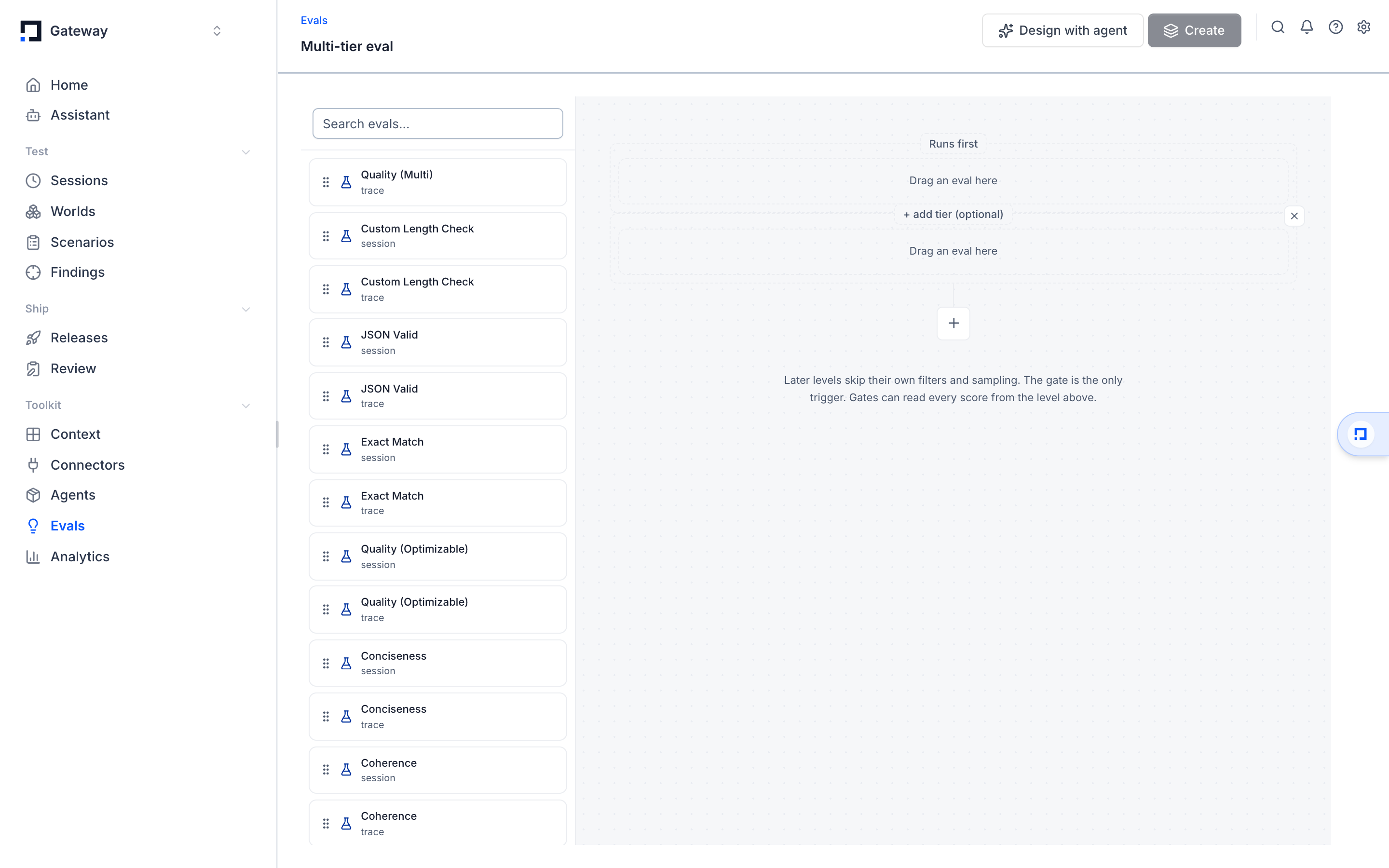 The multi-tier eval builder