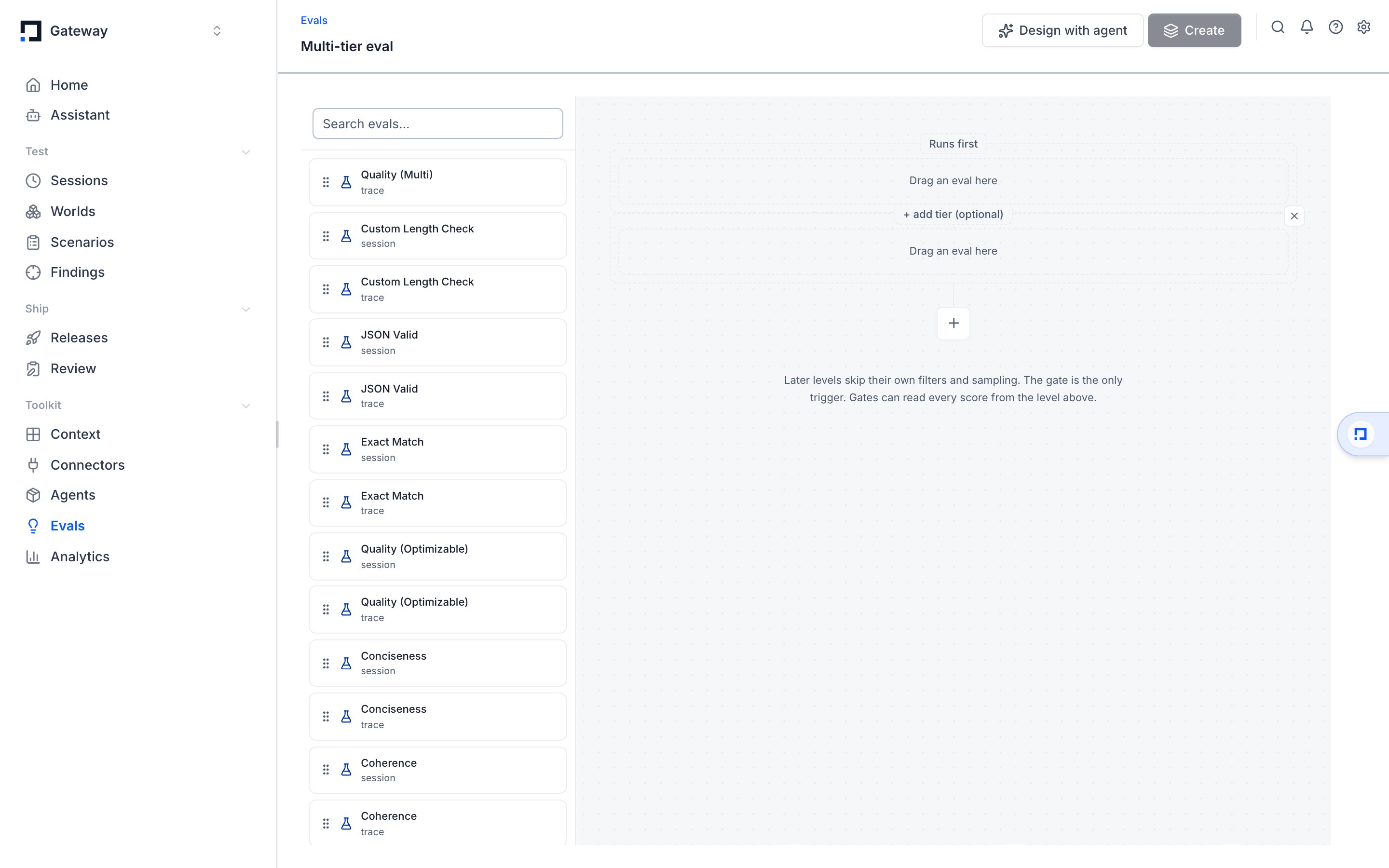 The multi-tier eval builder