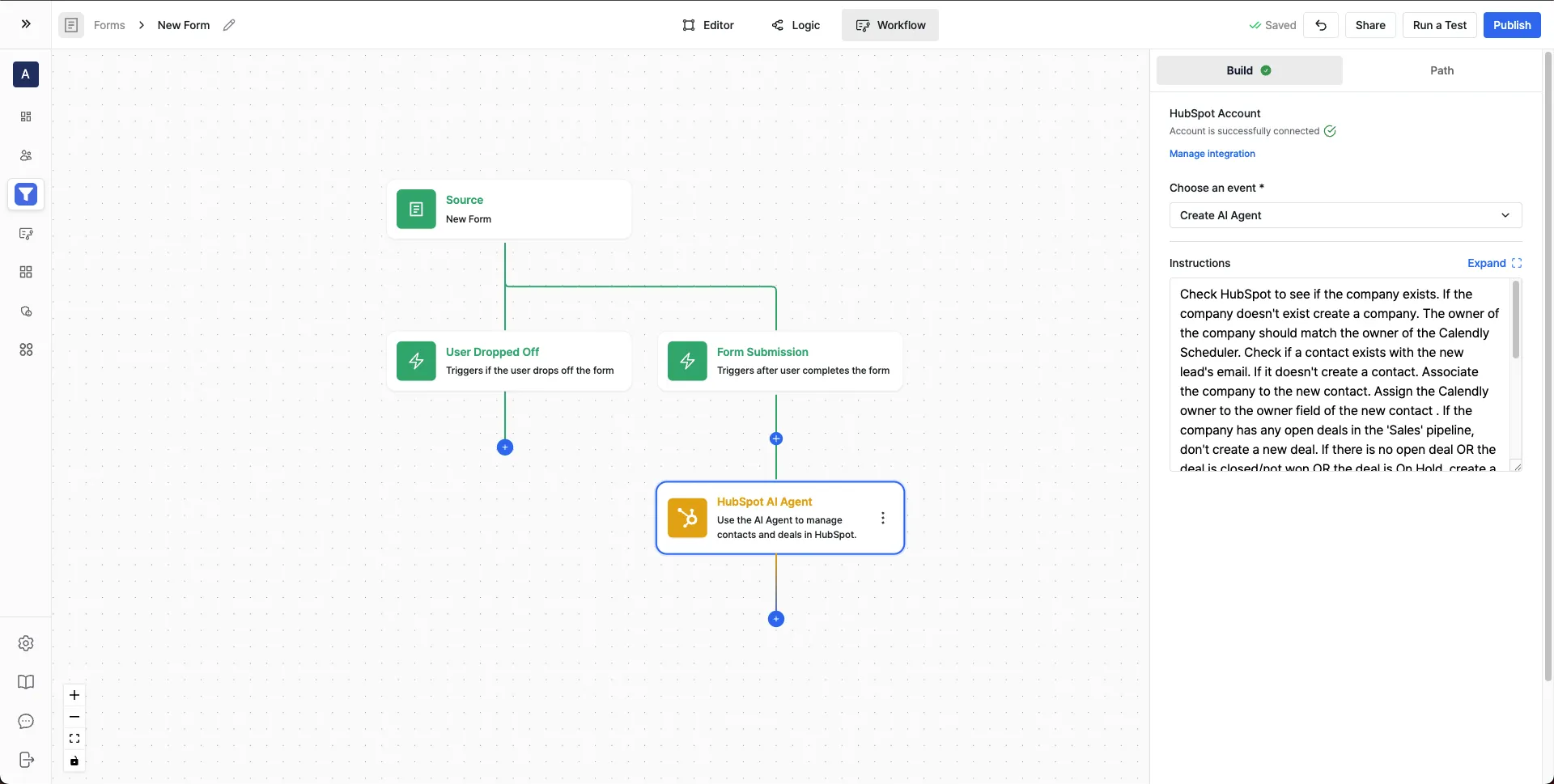 HubSpot AI Agent Configuration