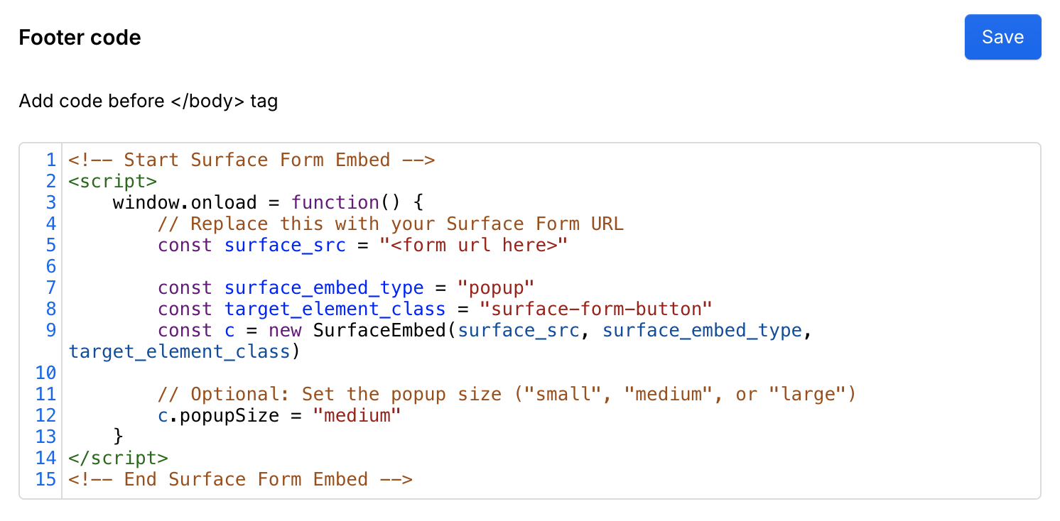 Webflow Footer Code Section