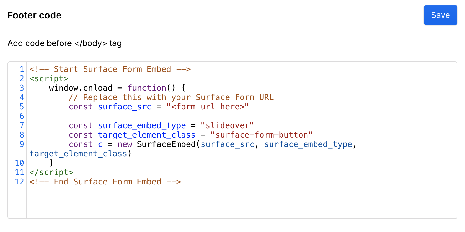 Webflow Footer Code Section