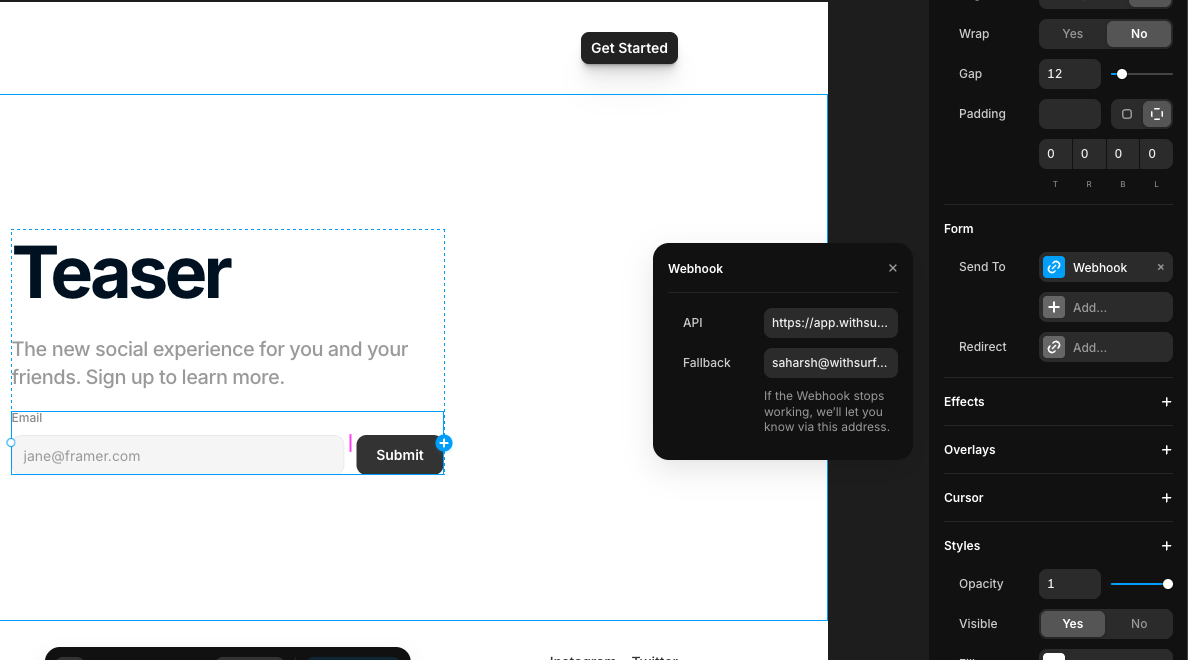 Surface Webhooks