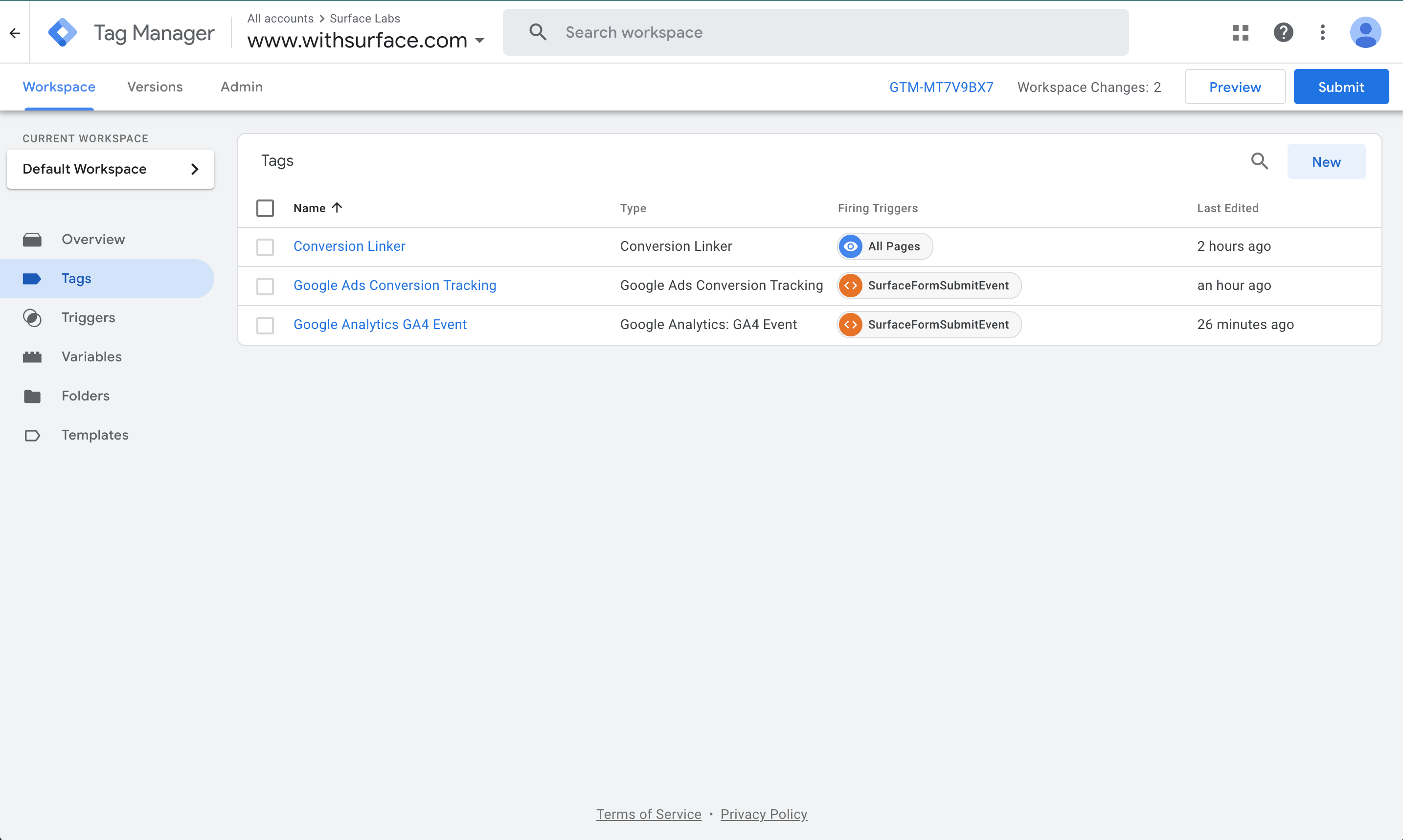 Configure GTM Tags