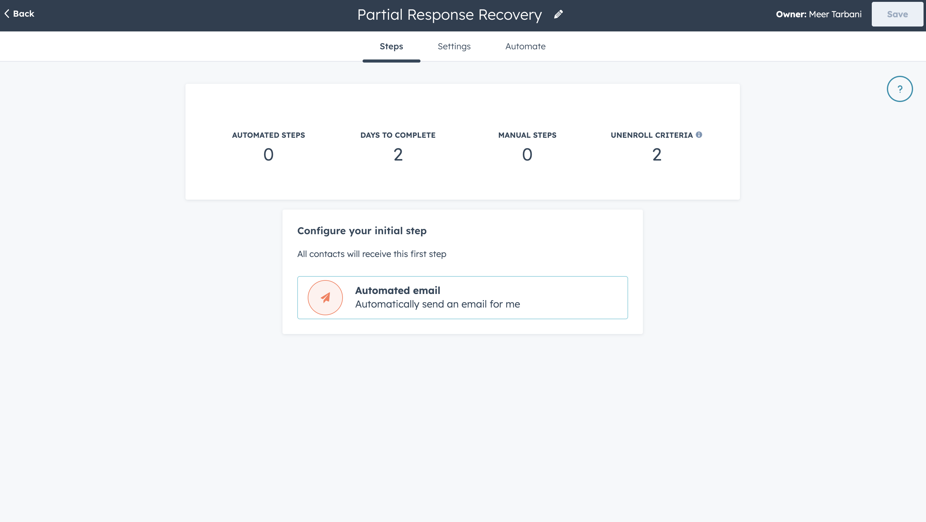 Create new HubSpot sequence