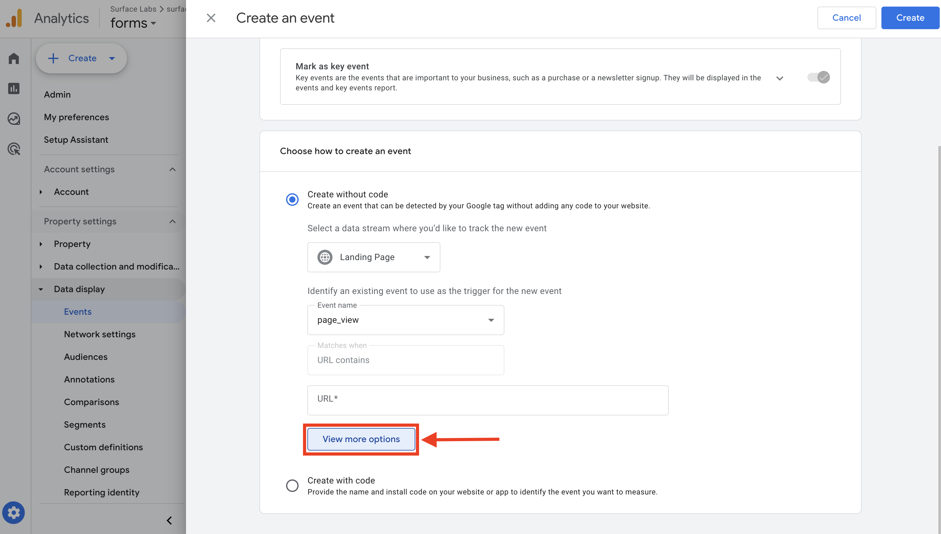 Create Custom Event Step 2
