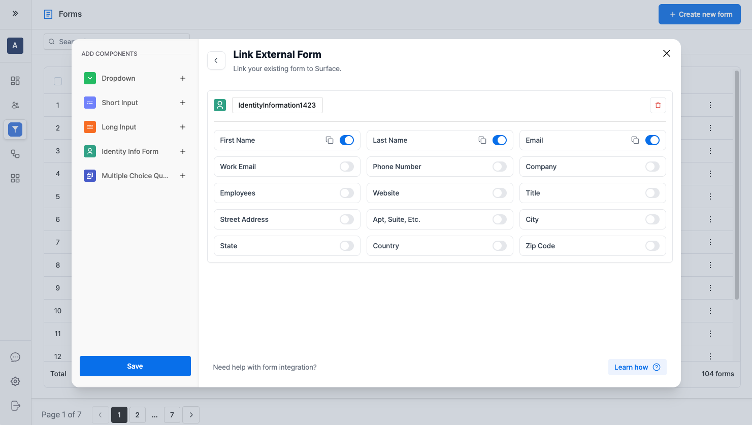 Add Form Fields