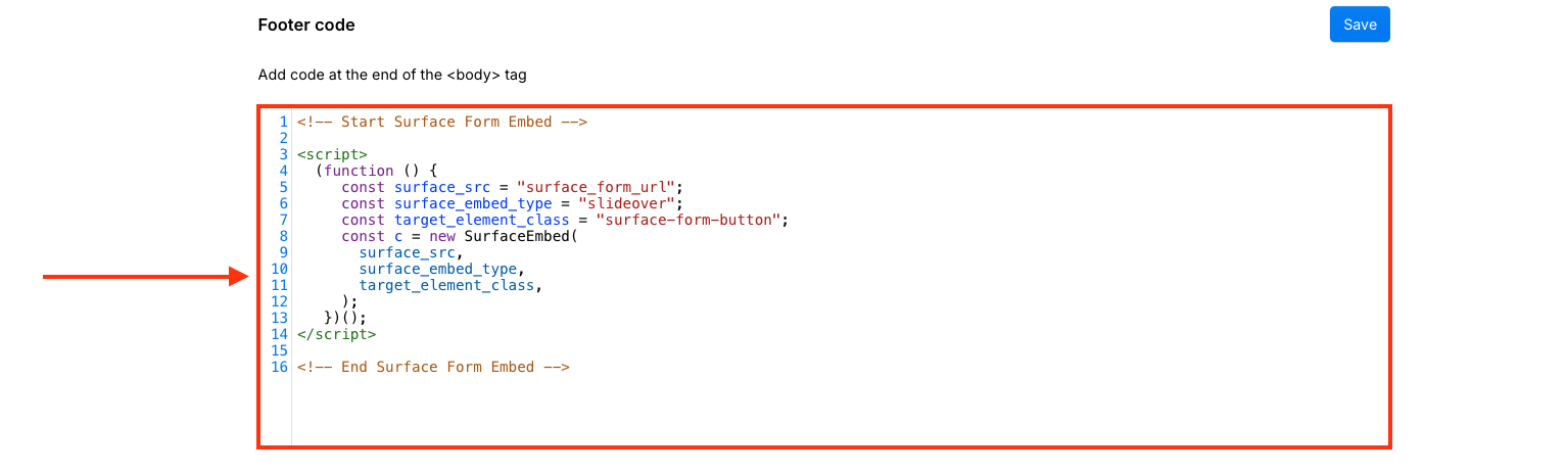 Webflow Footer Code Section