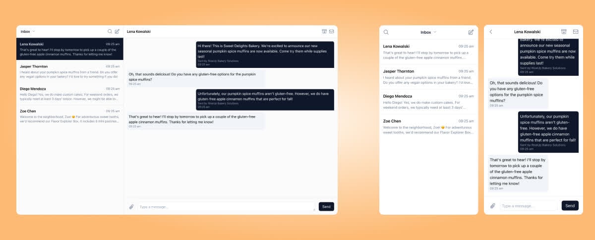 Massenger Inbox Interface Inbox - Surge