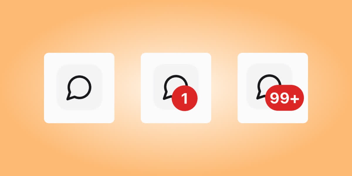 The unread count component