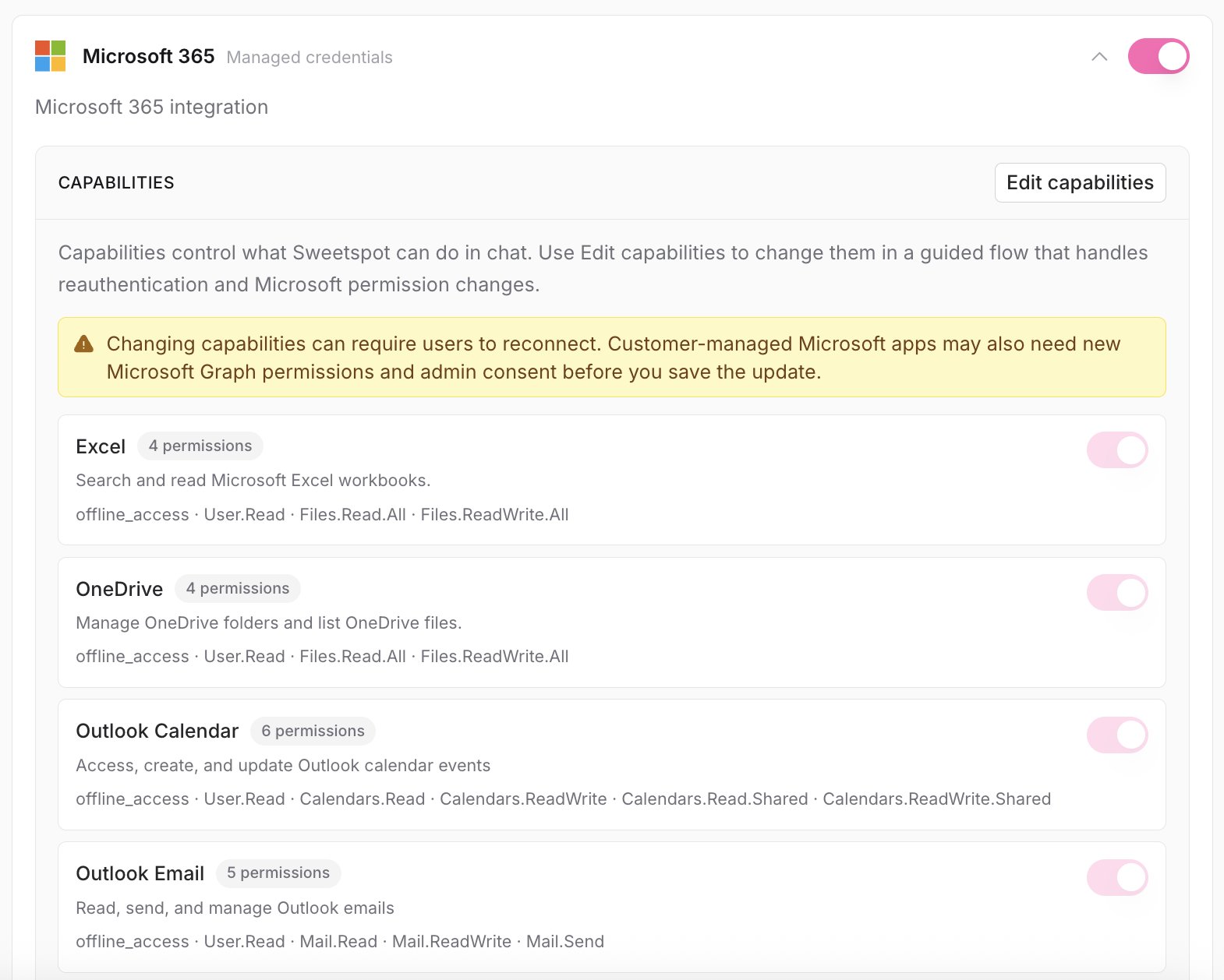 Microsoft 365 integration