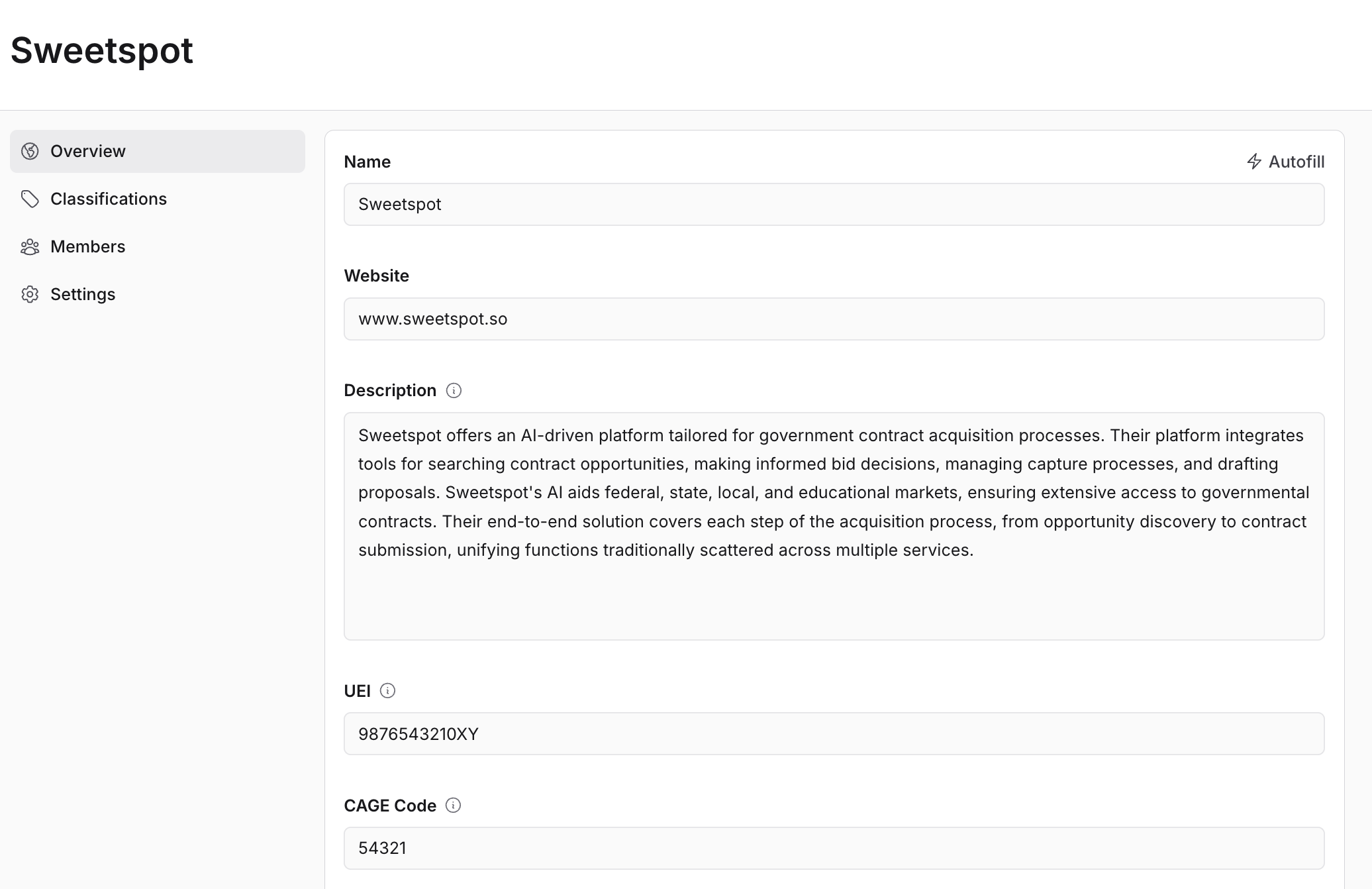 Organization Profile
