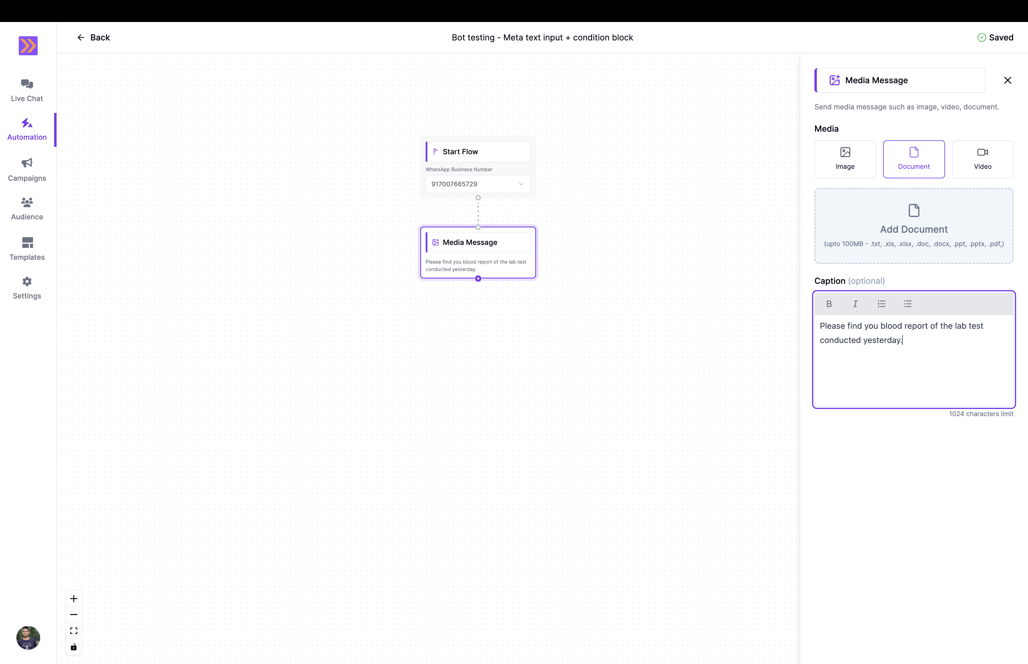 Media Block Screenshot