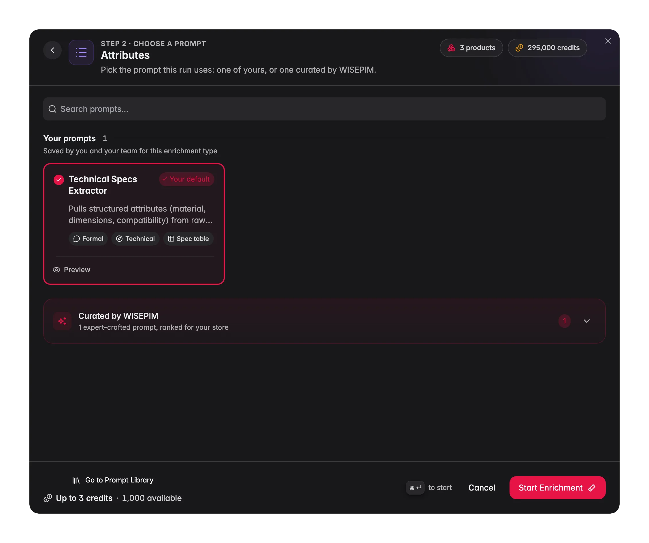 Produktattribute mit AI in WISEPIM extrahieren