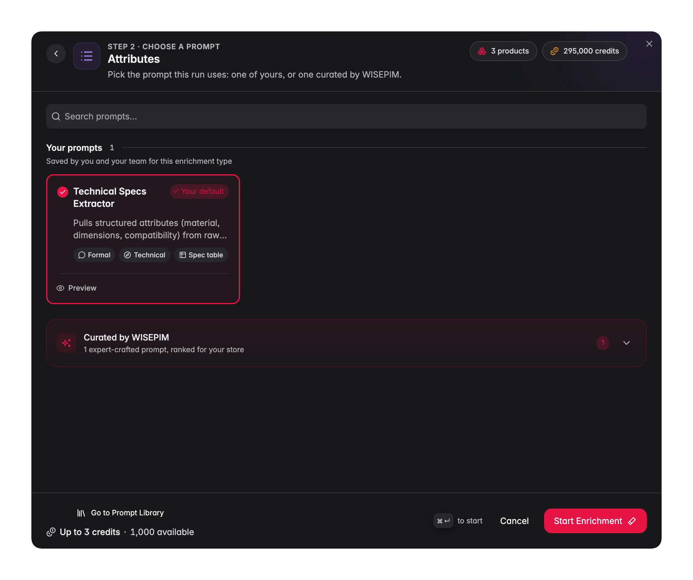 Produktattribute mit AI in WISEPIM extrahieren