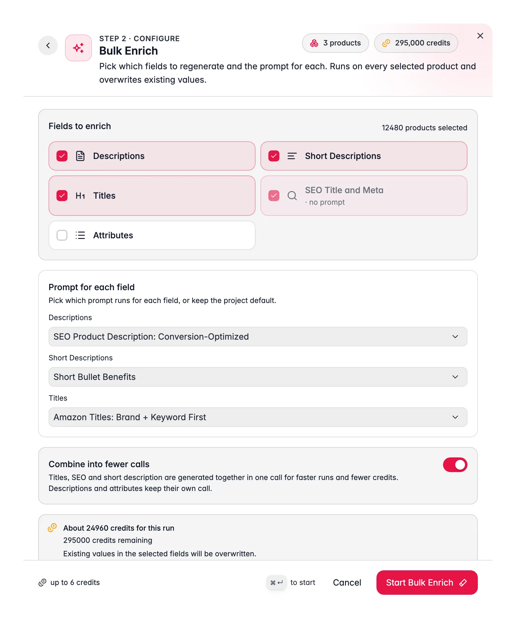 Enriquecer productos con AI - enriquecimiento masivo en WISEPIM