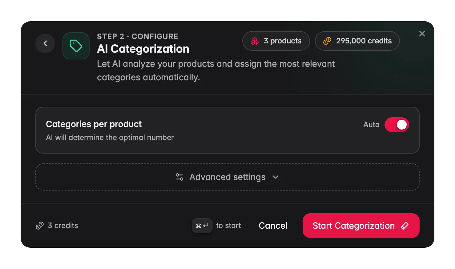 Enriching products with AI, categorization in WISEPIM