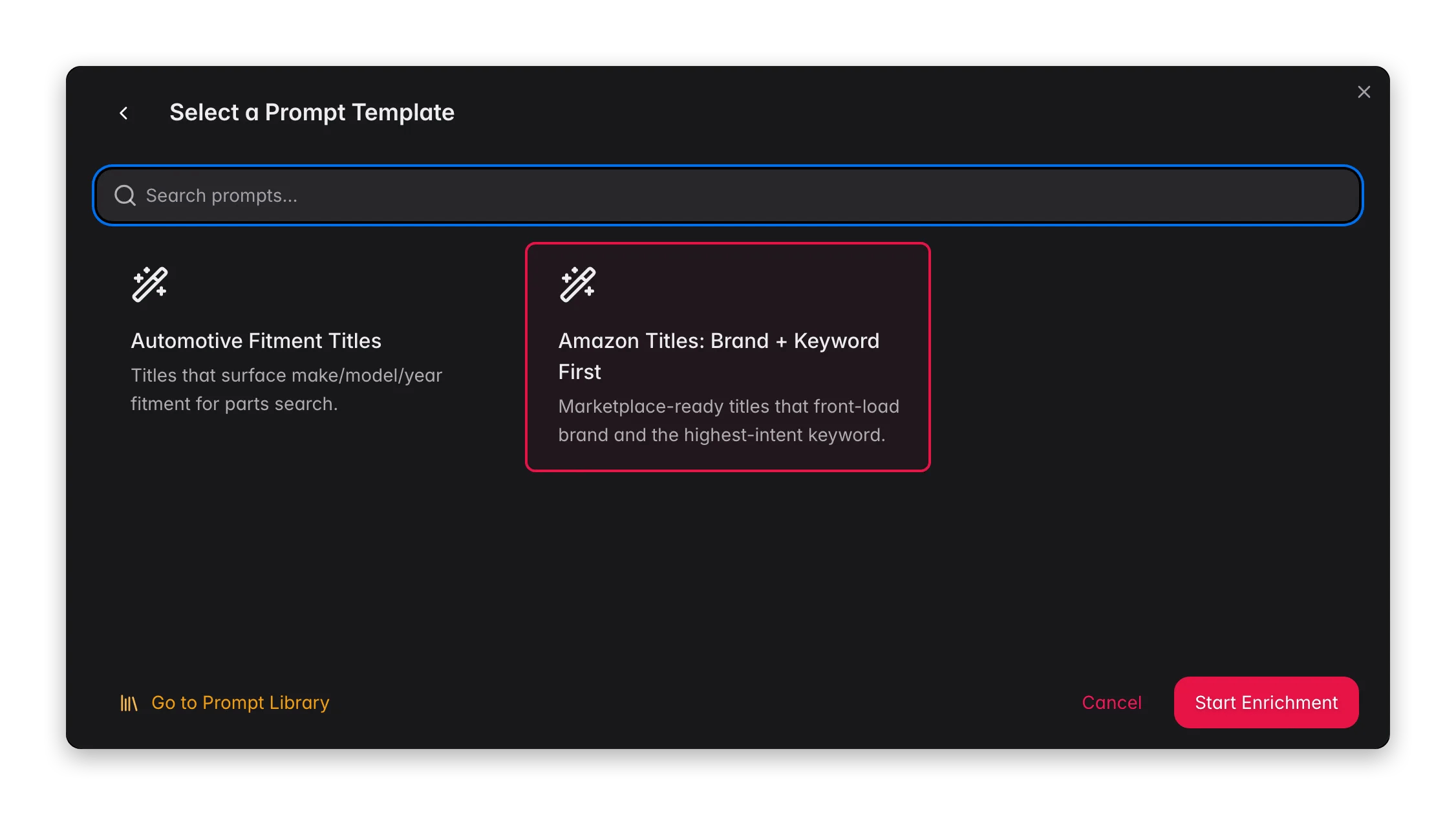 Enriching product titles with AI in WISEPIM