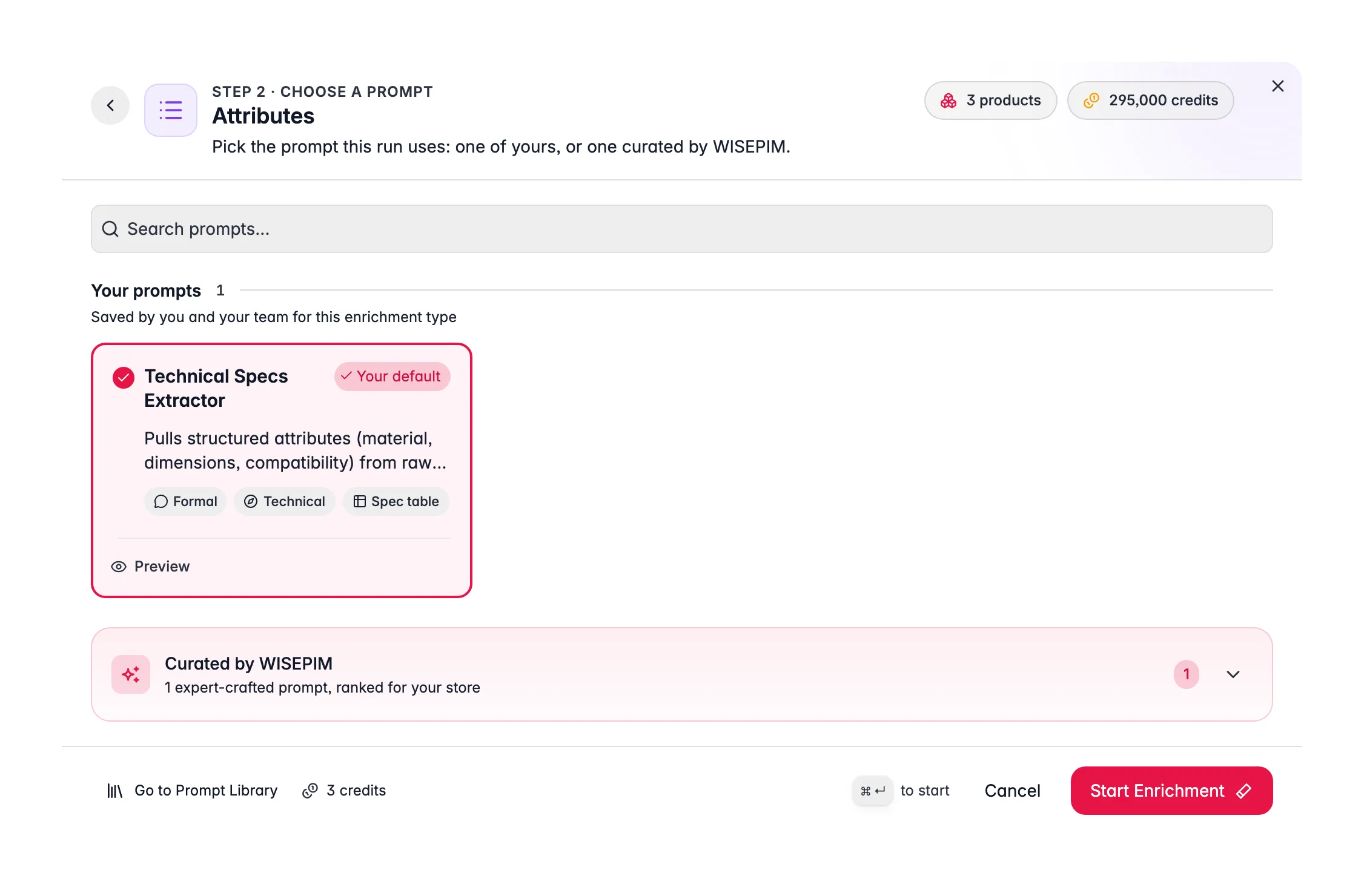Produktattribute mit AI in WISEPIM extrahieren