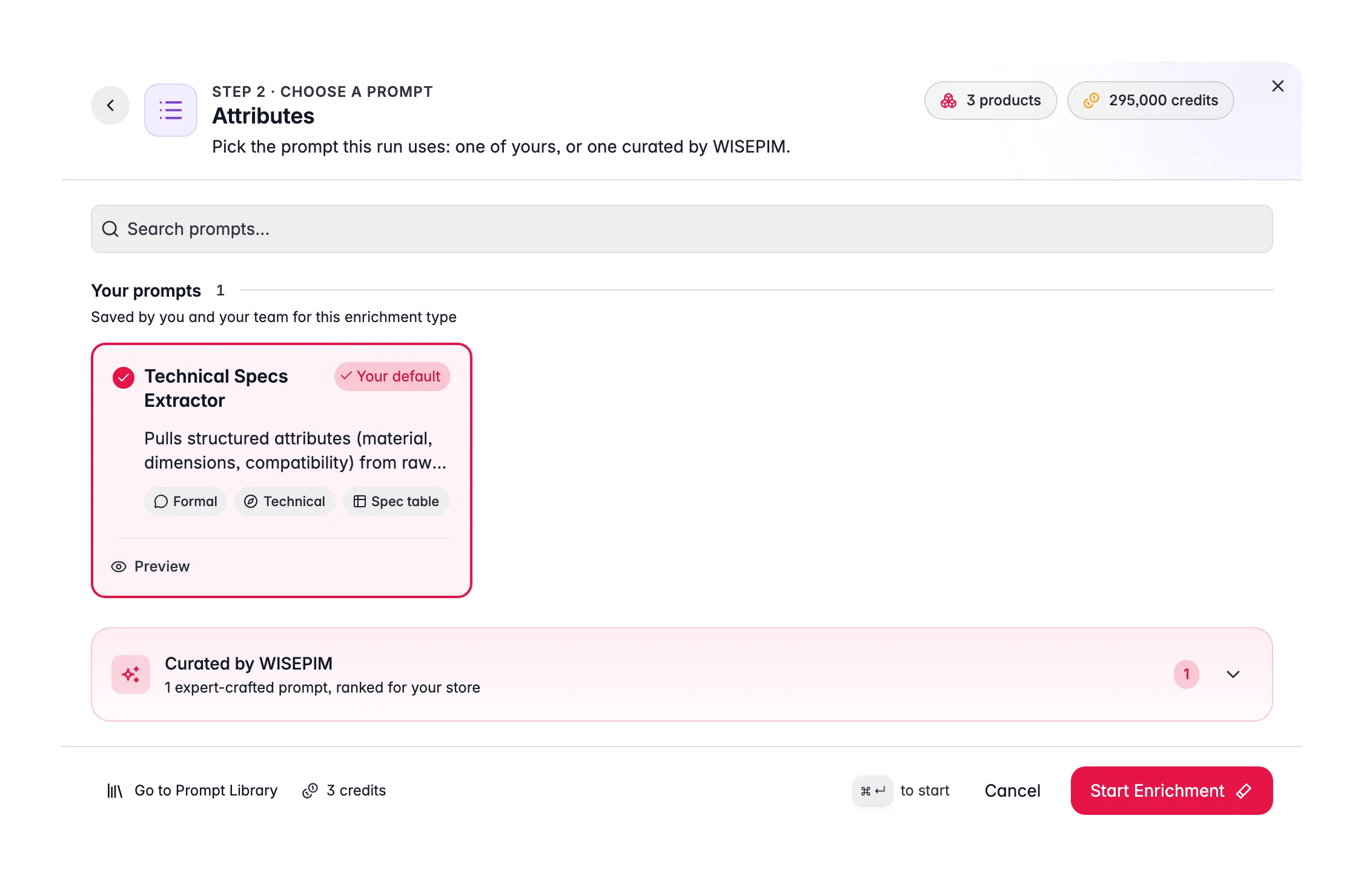 Produktattribute mit AI in WISEPIM extrahieren