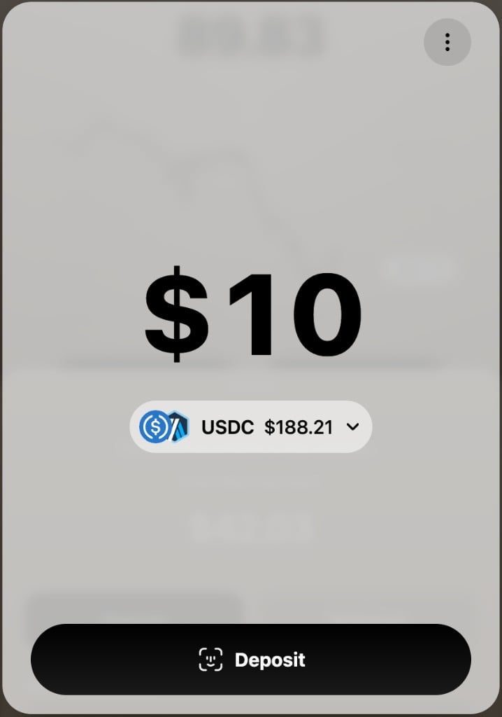 Pick a deposit amount
