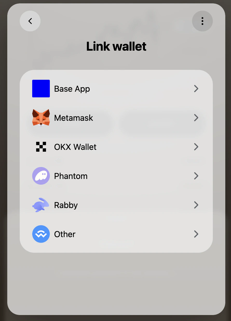 Wallet Setup Wallet Setup