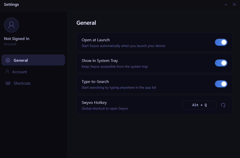 General Settings New2