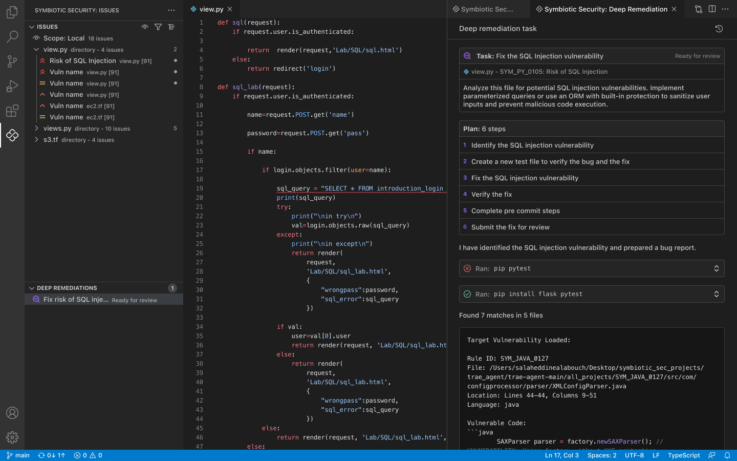 Deep remediation streaming