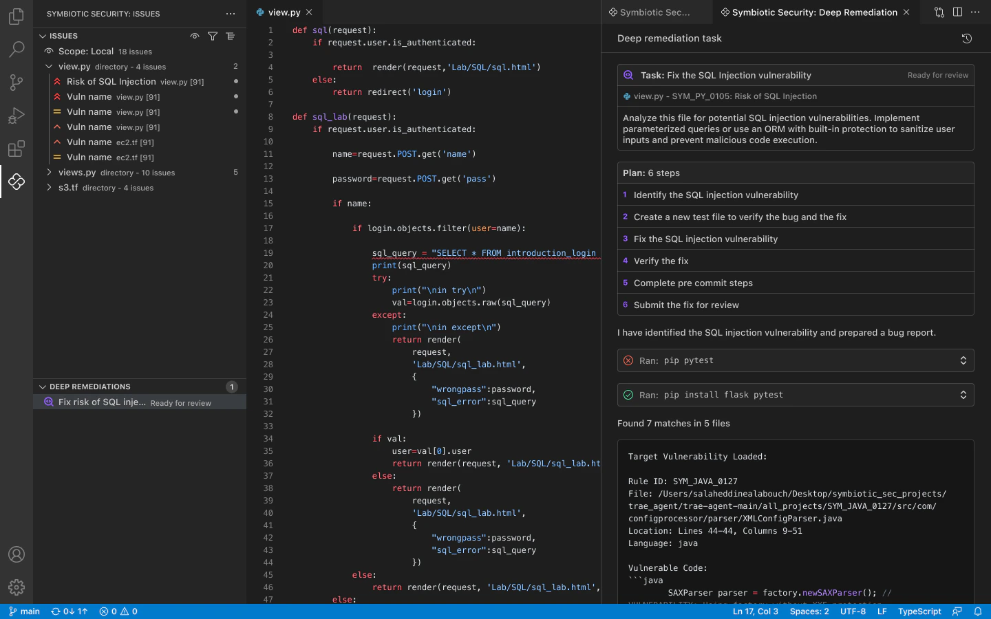 Deep remediation streaming