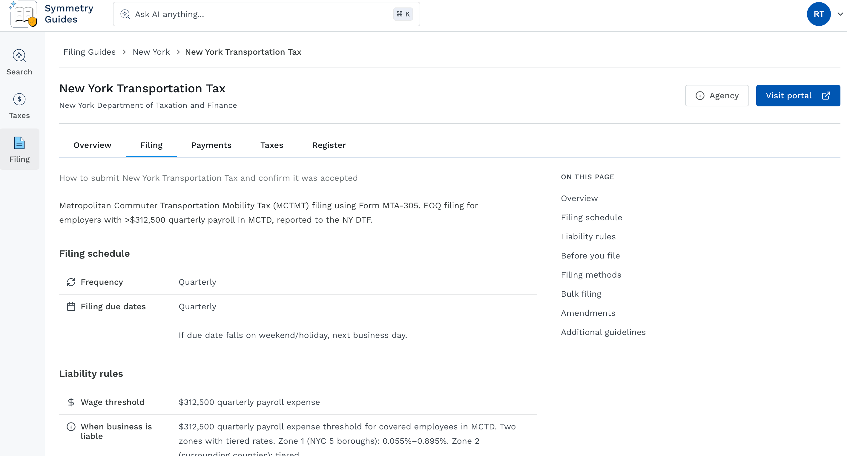 Filing tab for a specific tax program.png