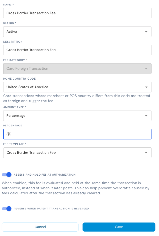 Fee Rule