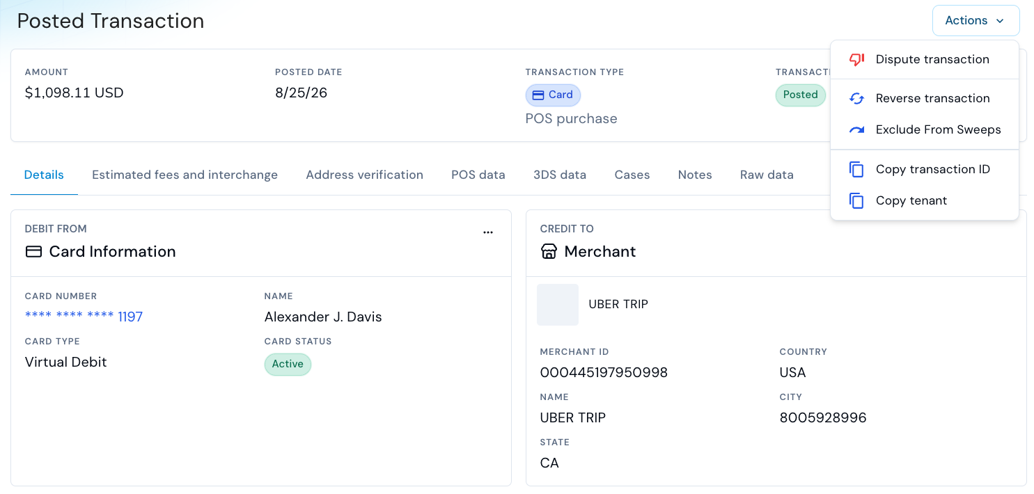 Dispute A Transaction2