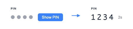 Reveal PIN