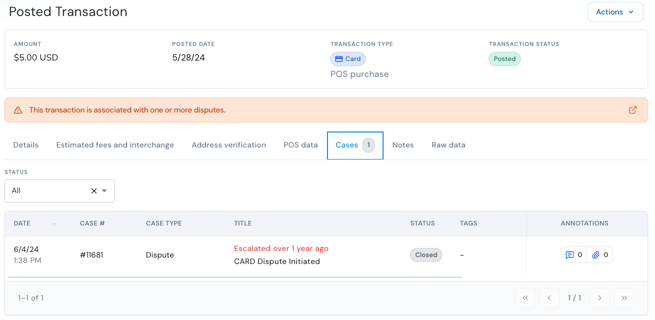 Transaction Cases V1