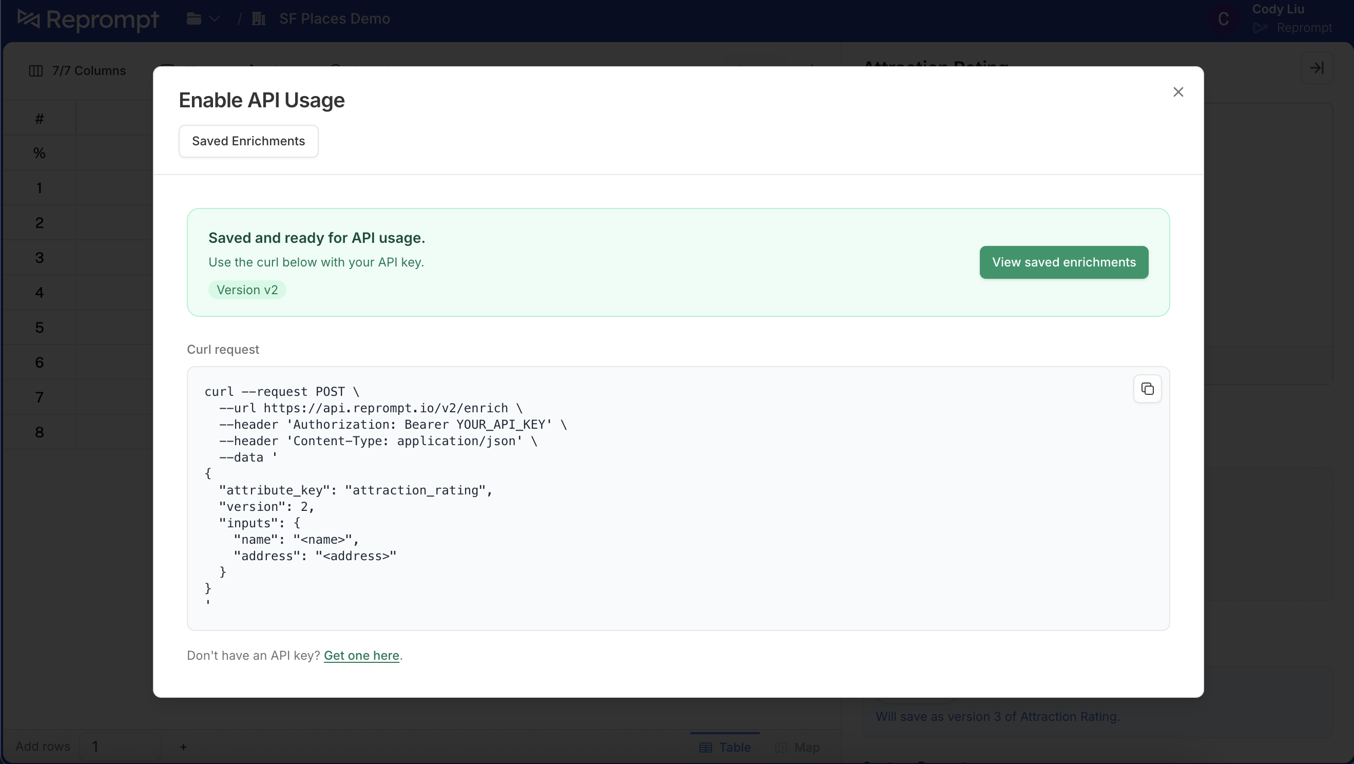 Agent ready to use with default version behavior