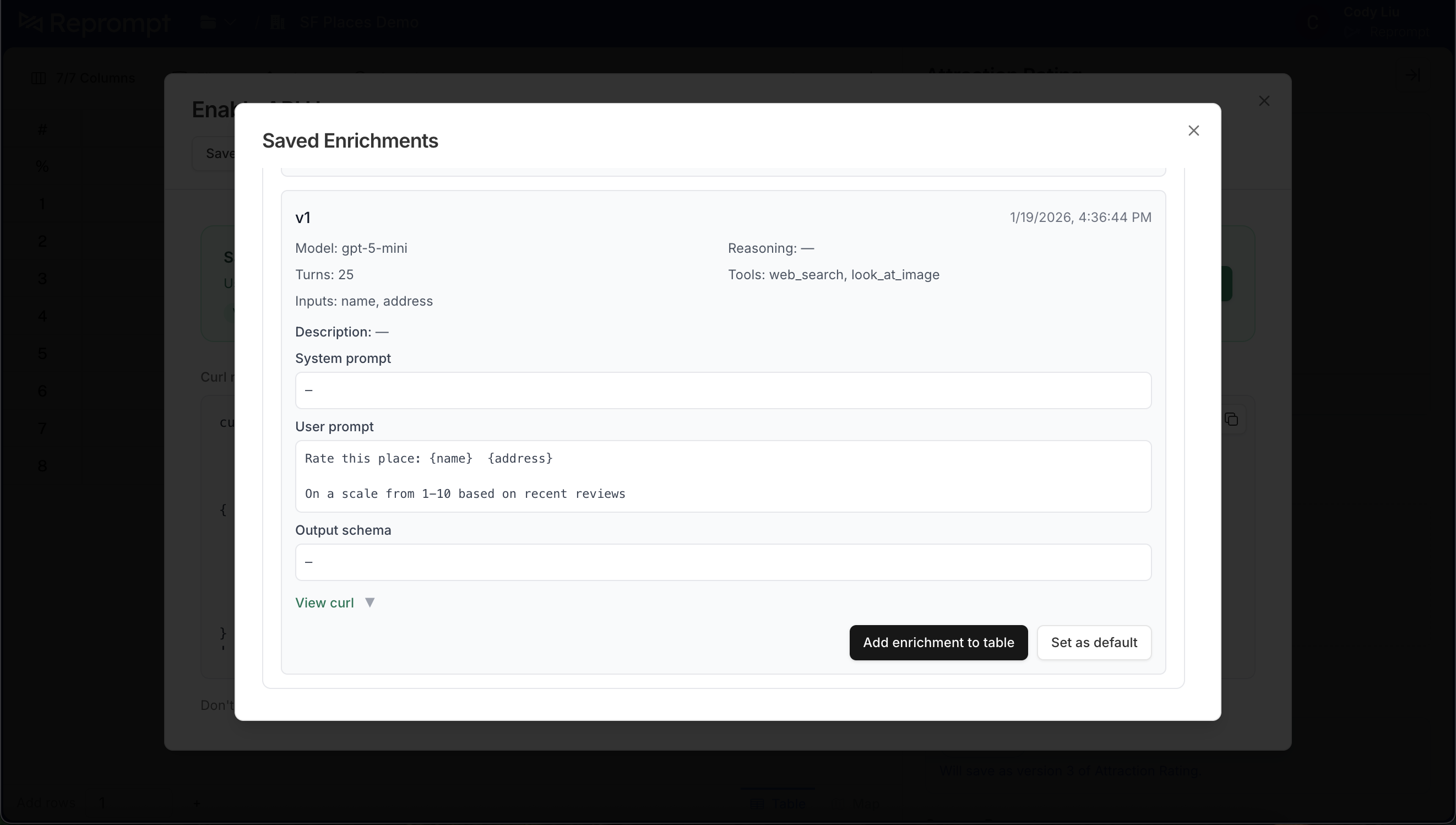 Set a different version as default
