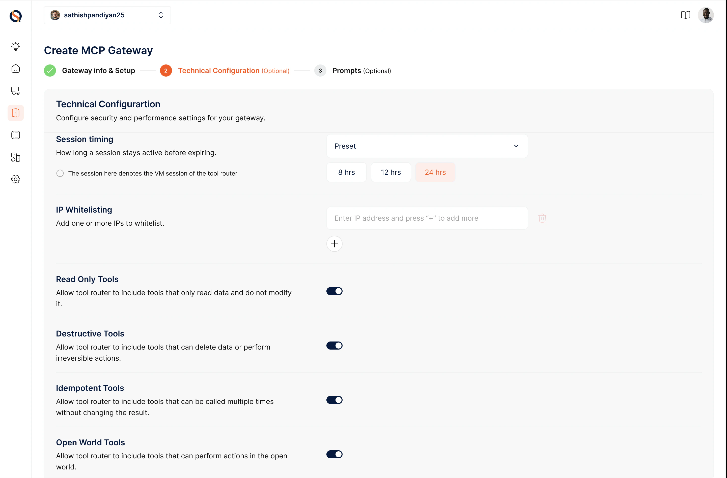 Step 4b Toolrouter Gateway
