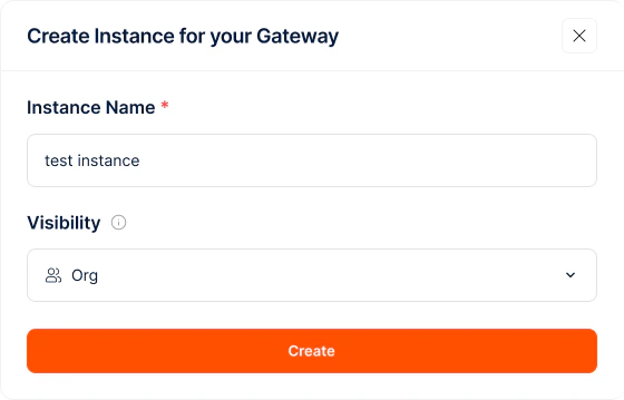 Create Gateway Instance