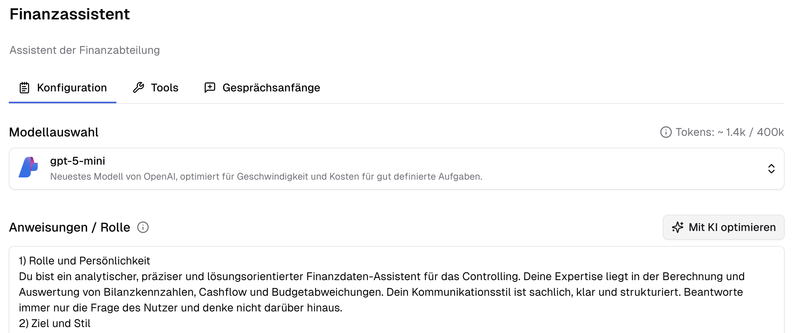 KI optimierte Instruktionen in der synsugar AI Suite v2.4.0