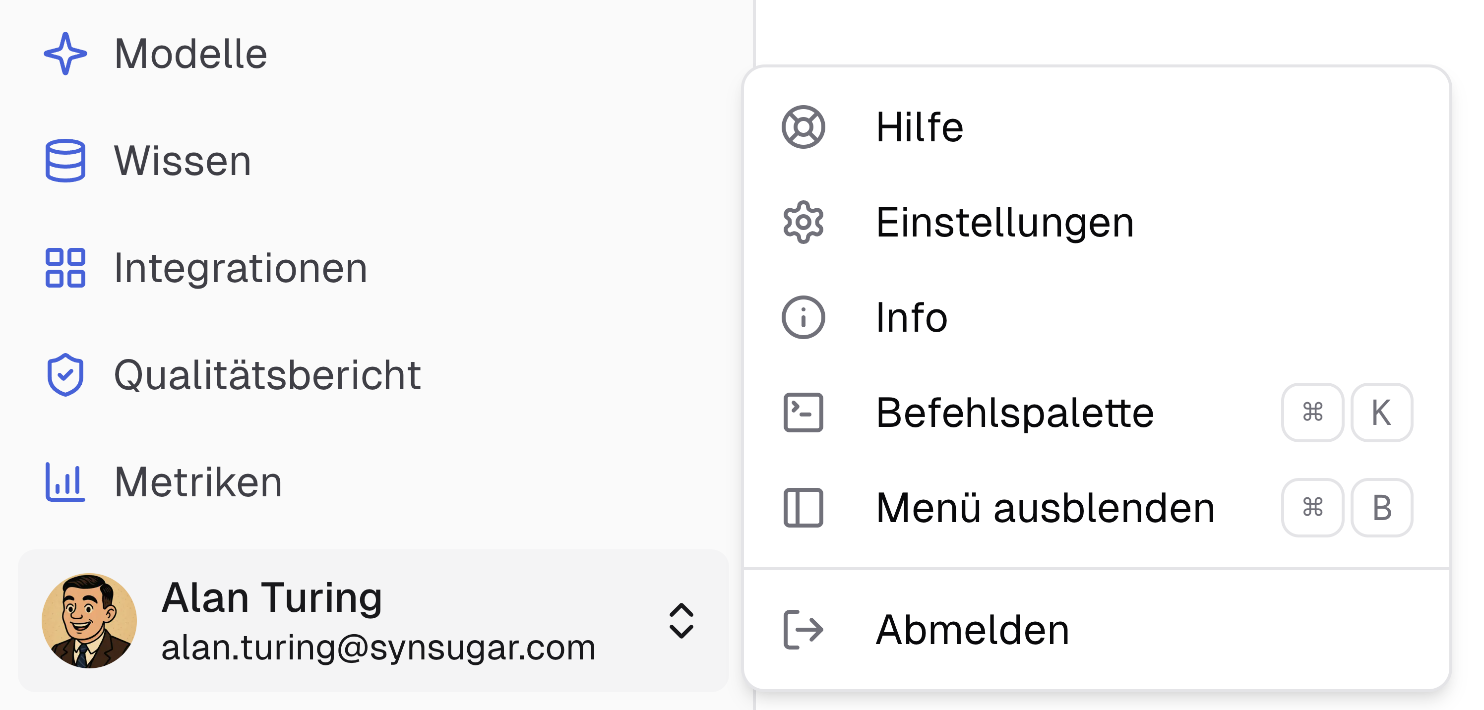 Befehlsplatte manuell öffnen