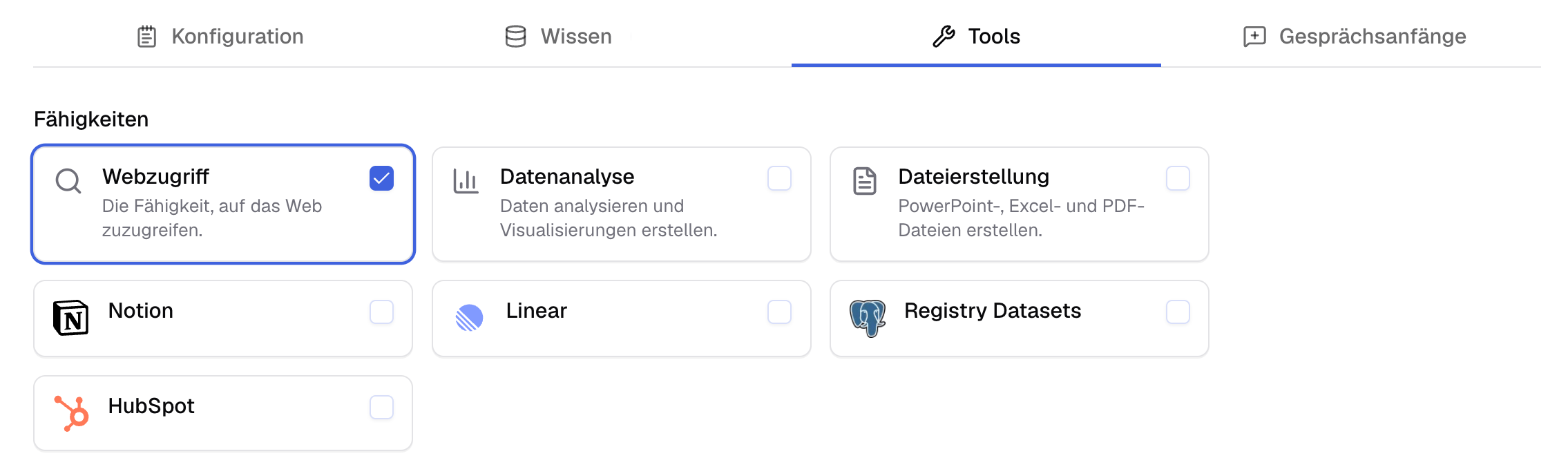 Agenten Webzugriff