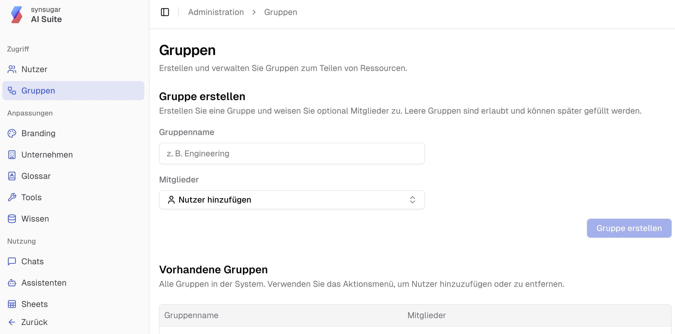 Vereinfachte Glossarnutzung in der AI Suite v2.31.0