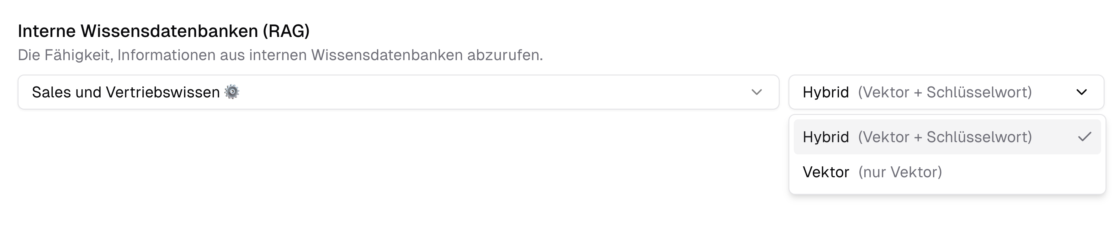 Eine Wissensdatenbank an den Assistenten anbinden