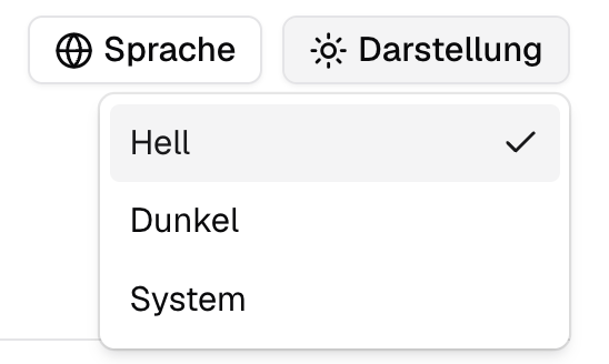 Anzeige für die Benutzeroberfläche der AI Suite auswählen