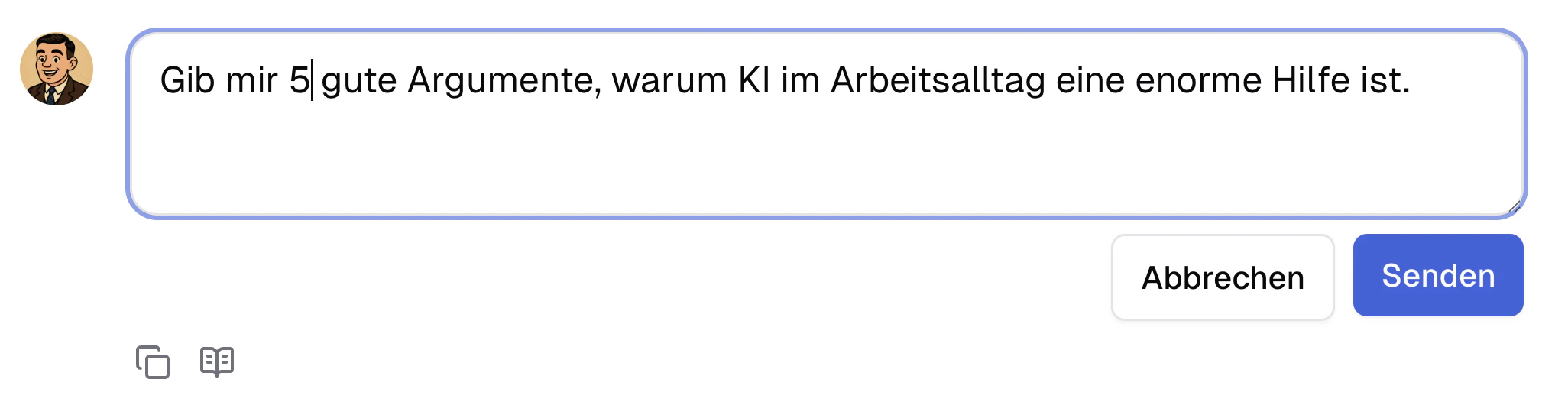 Editieren eines Prompts