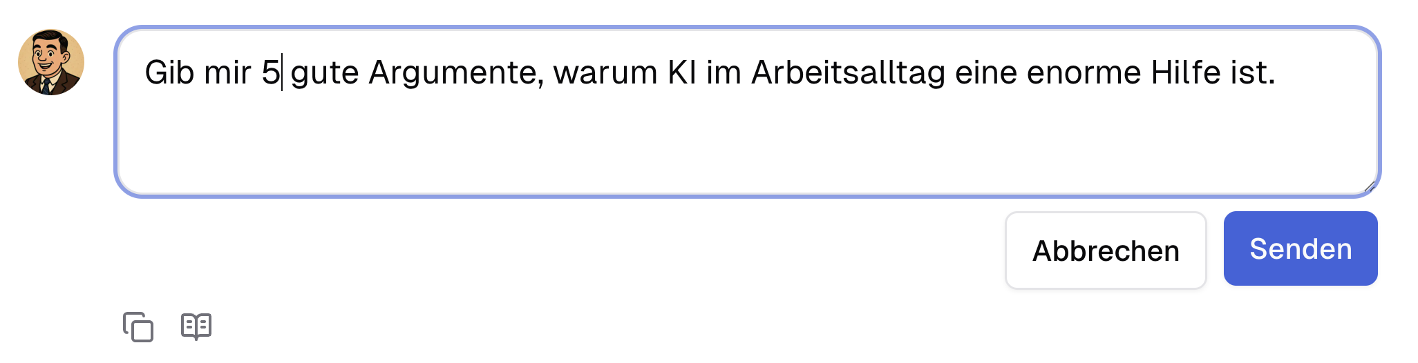 Editieren eines Prompts